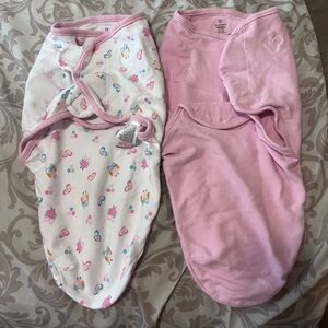 SwaddleMe- SM/MED pink and owls